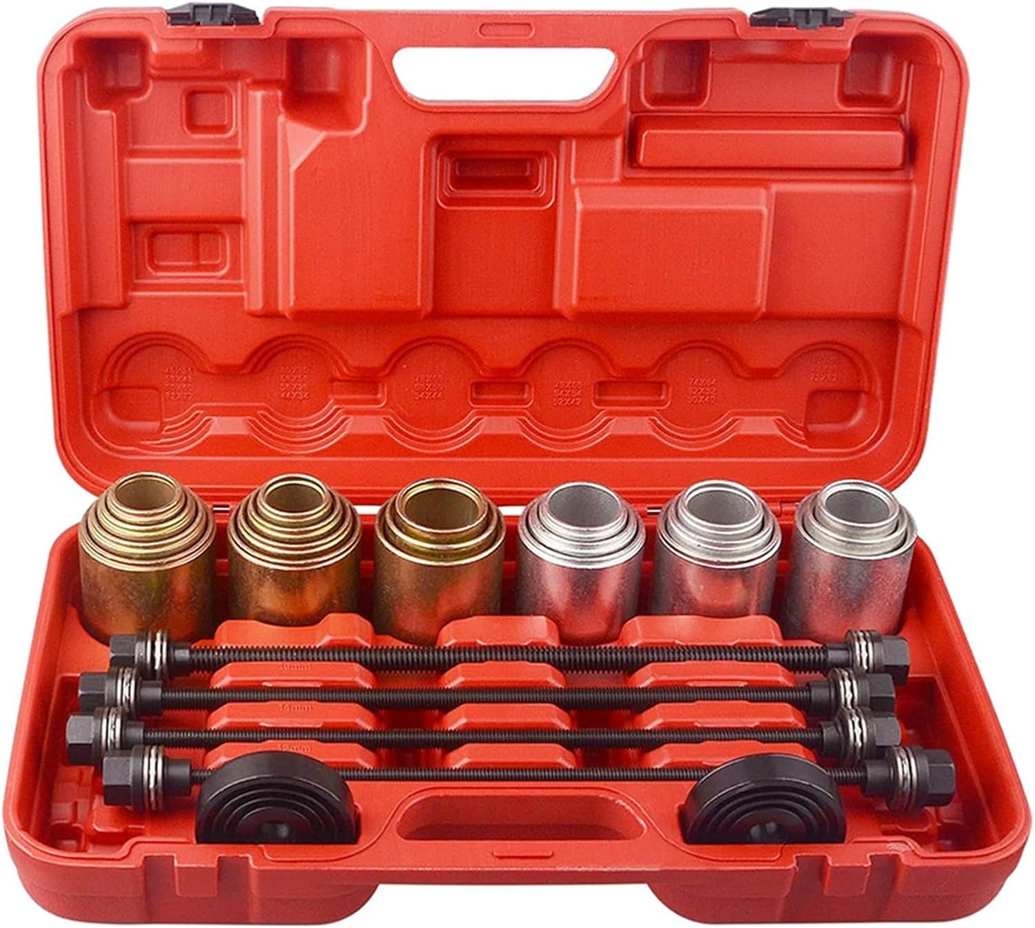 26Pc Universal Press and Pull Sleeve Remove Install Bushes & Bearings& Seals Tool Kit