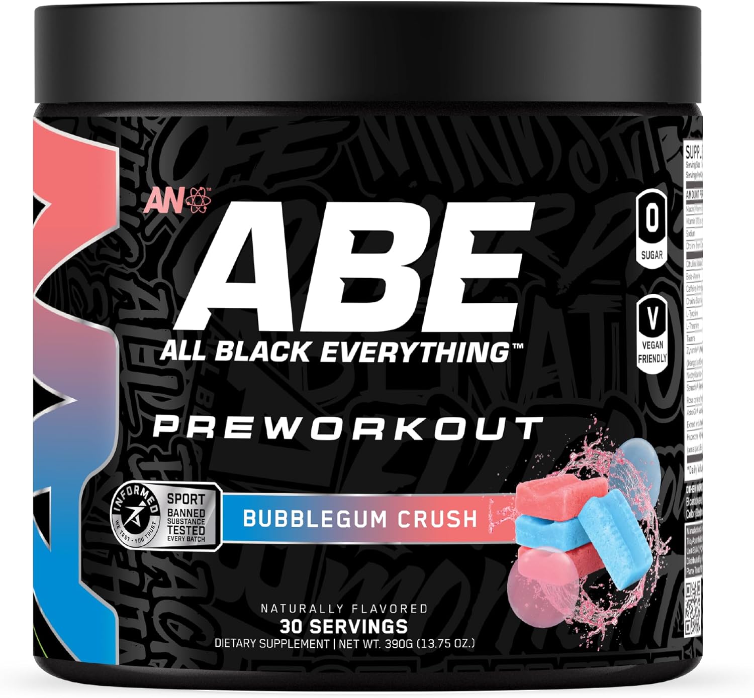 All Black Everything Pre Workout Powder | 30 Servings | Bubblegum Crush | 350mg Caffeine | Nootropic Pre-Workout Blend | Beta Alanine + Citrulline | Energy Supplement for Men and Women All Black Everything Pre Workout Powder | 30 Servings | Bubblegum Crush | 350mg Caffeine | Nootropic Pre-Workout Blend | Beta Alanine + Citrulline | Energy Supplement for Men and Women