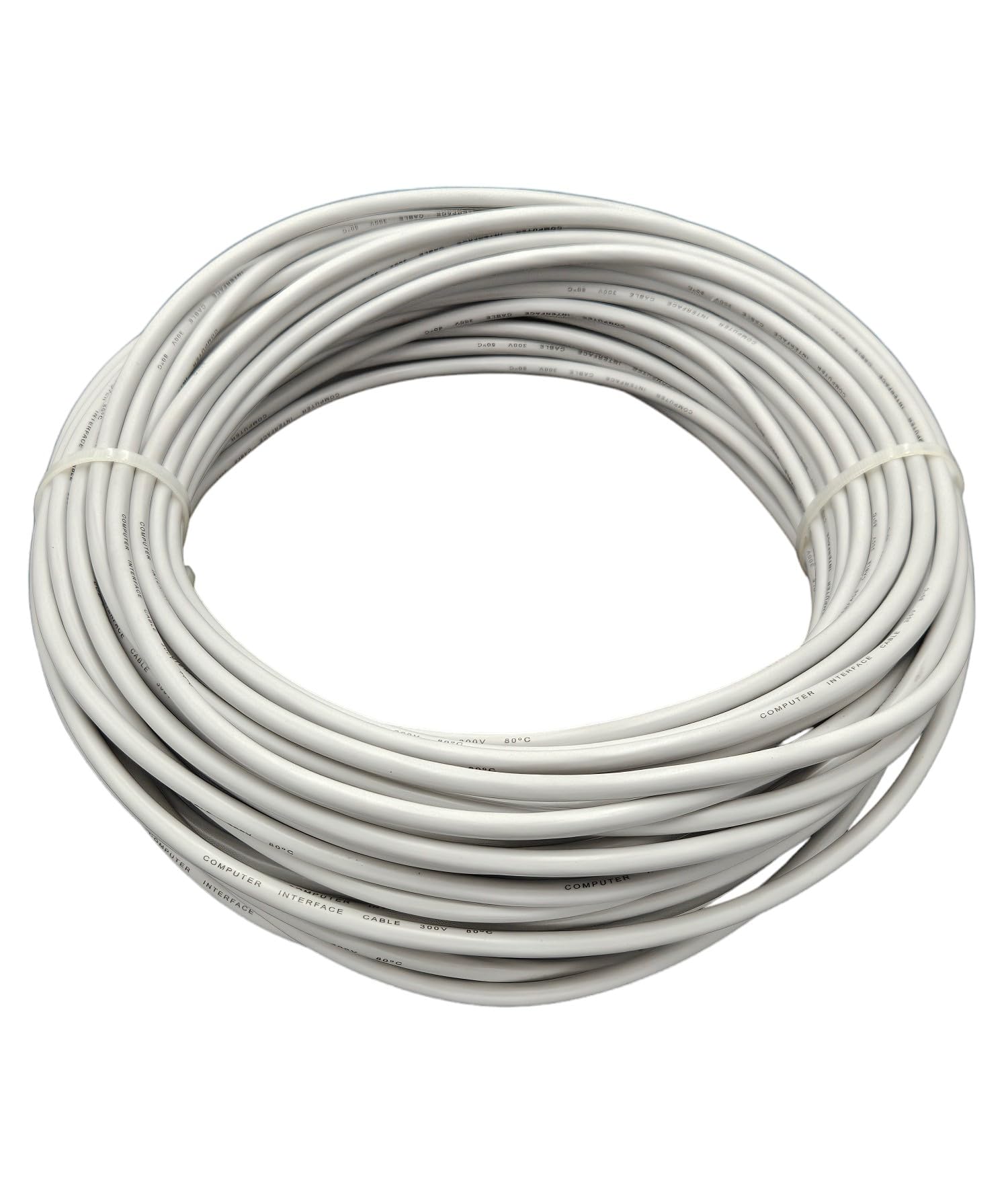 Micro Connectors 100 Feet 9/Conductor (24AWG) Stranded-Shielded Bulk Cable (TR4-9C24G-100)
