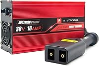 Vista 1 de Cargador de batería de carrito de golf de 36 voltios y 18 amperios para carritos de golf EZGO TXT, enchufe estilo D, con carga de goteo, cargador