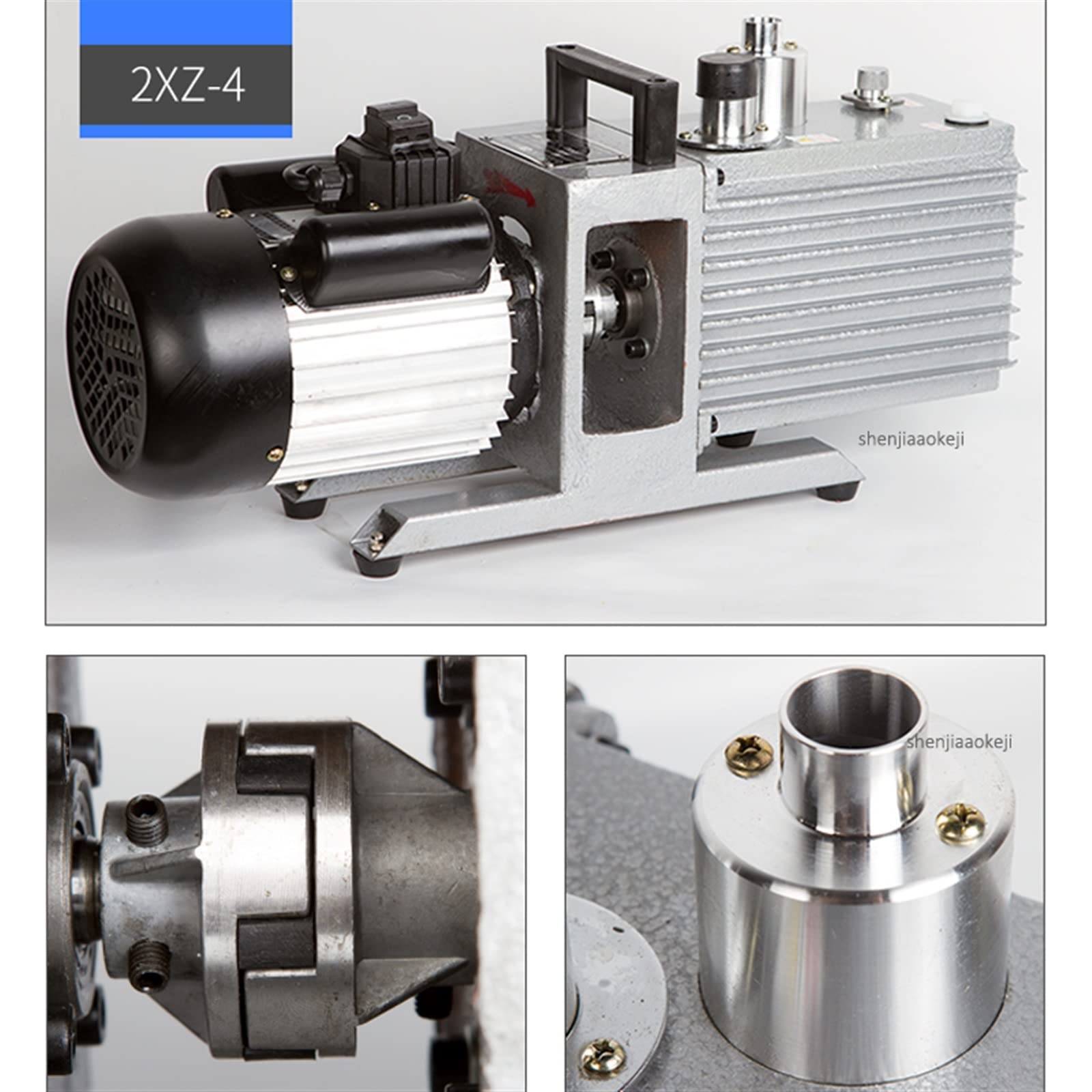 Pompa Perystaltyczna, 1400rpm Obrotowa Łopatkowa Pompa Próżniowa Dwustopniowe Laboratorium 2XZ-2 Małe Pompowanie Szeroko Stosowane Wizualny Miernik Oleju 370W 1 Sztuk