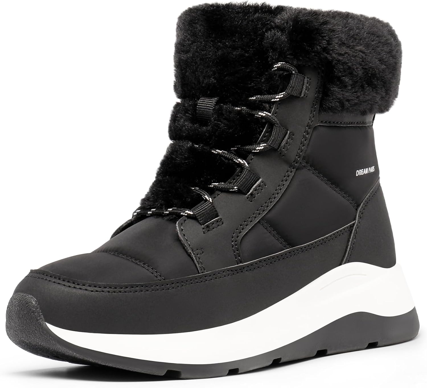 DREAM PAIRS Women's Winter Snow Boots, Faux Fur Waterproof Ankle Booties, Zaylee Ladies Comfortable Short Boots Outdoor