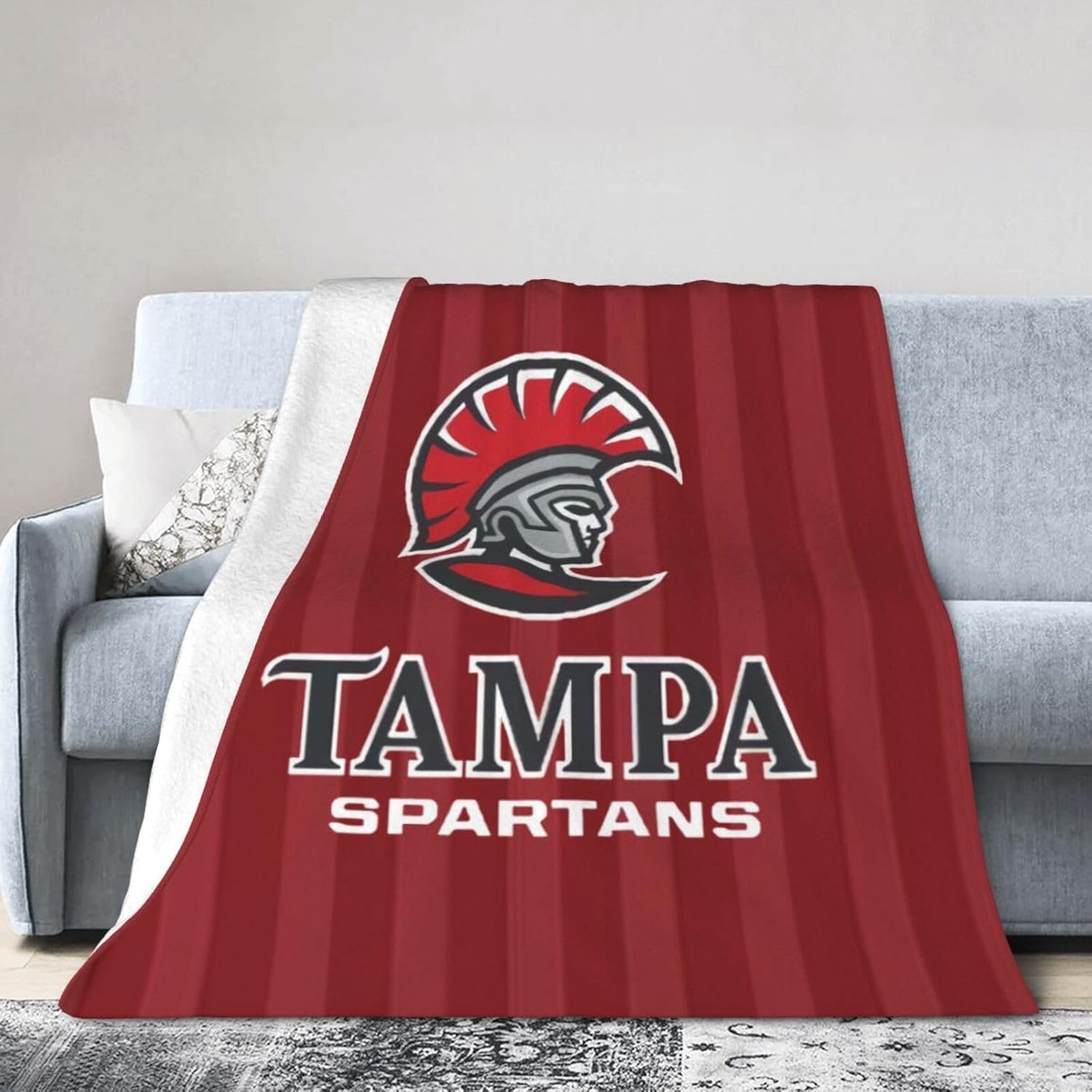 cbxiovg University of Tampa Fleece Blanket, Very Soft Microfiber Flannel Blanket for