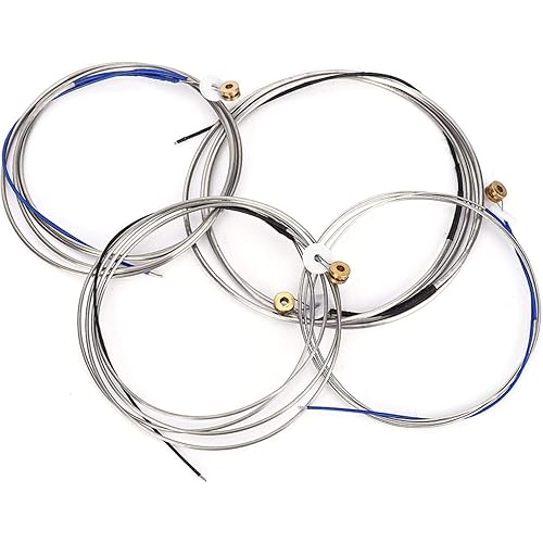 Double Bass String, Steel Double Bass Strings Professional Musical Instrument Accessory for Bass