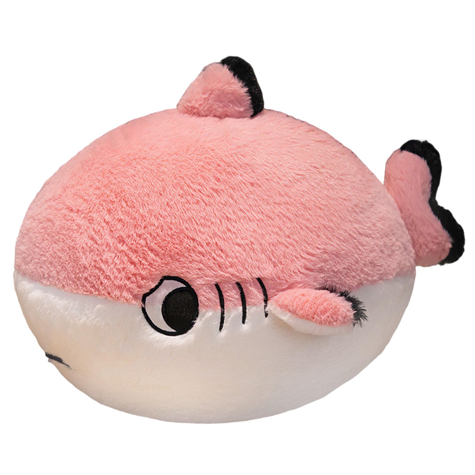 JORCEDI Cute Shark Plush Toy, Soft Fluffy Stuffed Animal, Adorable Kawaii Shark Cuddly Pillow for Kids & Girls. (pink,50cm)