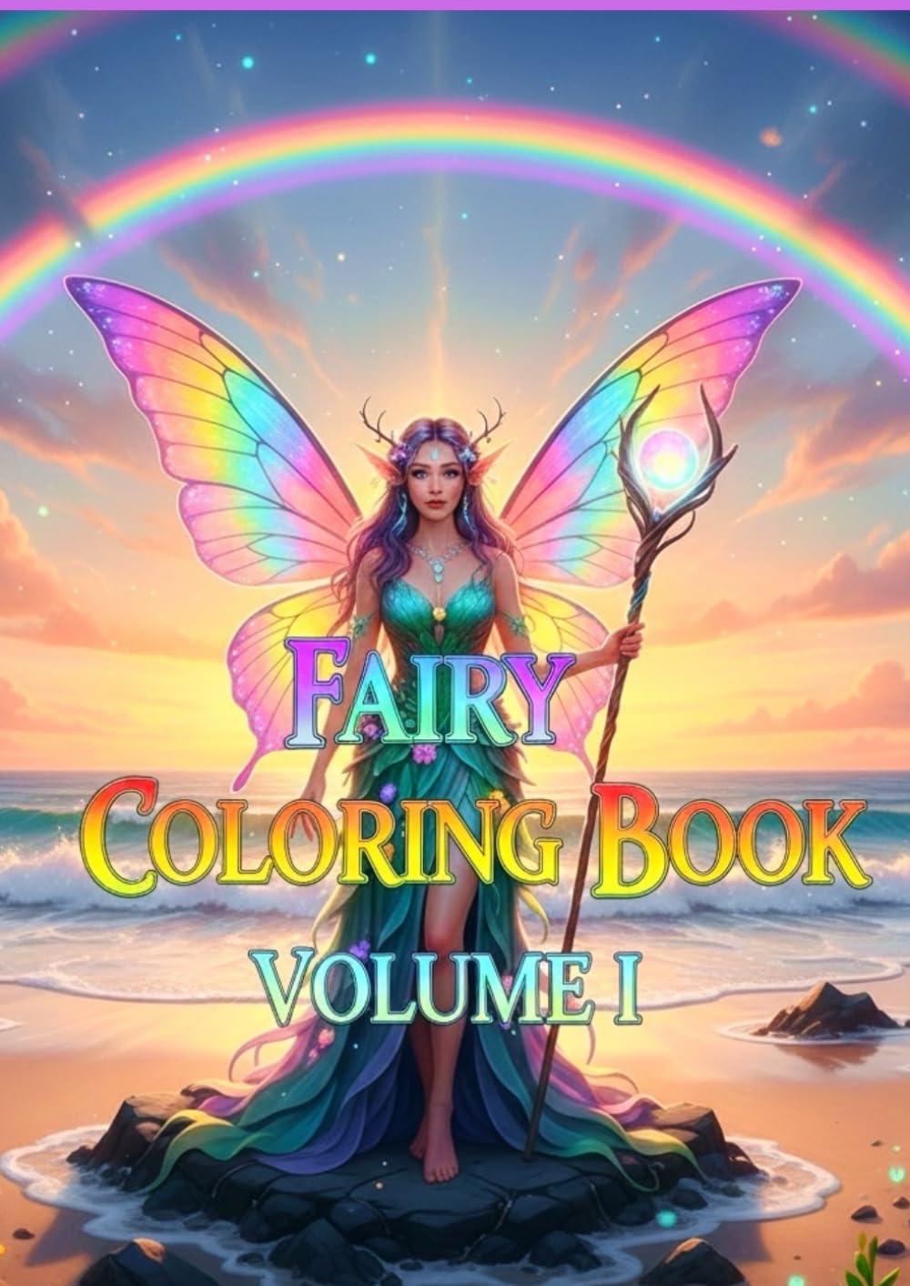 Fairy Coloring Book – Volume 1: Elegant Fantasy Coloring Pages for Kids Ages 8–12 | Magical Fairies, Nature & Creative Relaxation