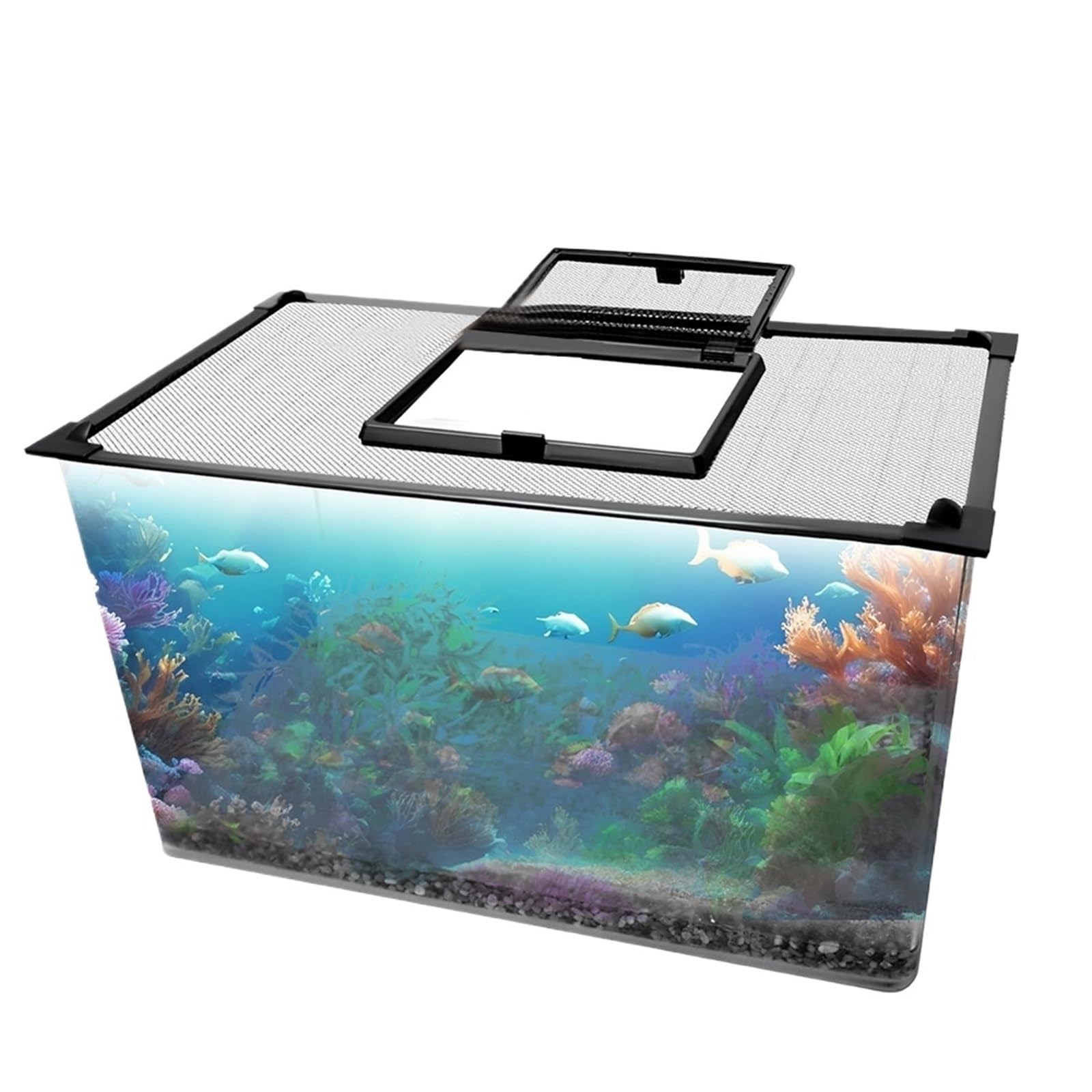 Red Magnética Anti-Salto para Acuario Tapa magnética for Acuario, Cubierta Superior for pecera, Malla antisaltos for Proteger a los Peces de Saltar Fuera del
