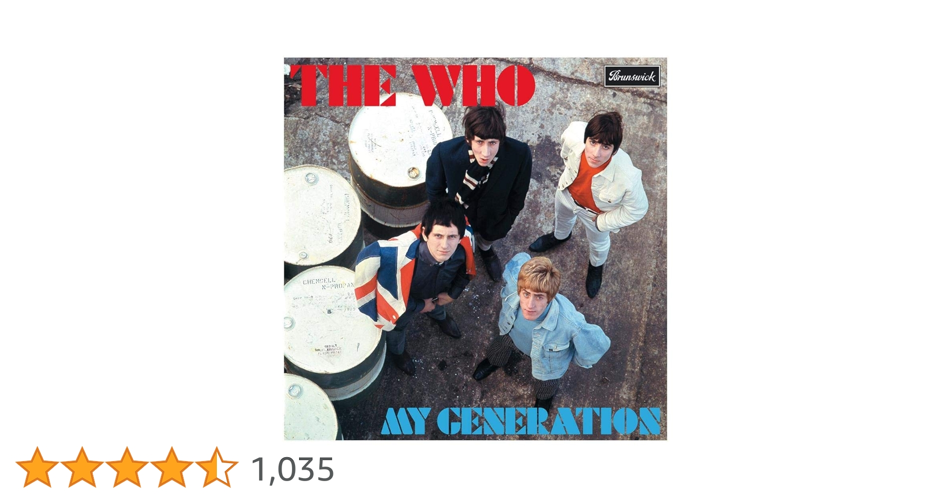 The Who – My Generation アナログレコード LP My Generation 【初回生産限定盤】(レッド・ヴァイナル仕様/180