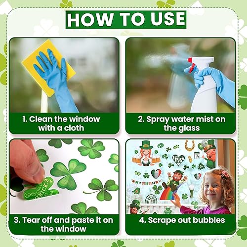 Vista 13 de Christmas Window Clings Xmas Decor - 90 PCS Reusable Double Sided Static Window Stickers - Merry Christmas Gel Decals for Xmas Decorations Indoor