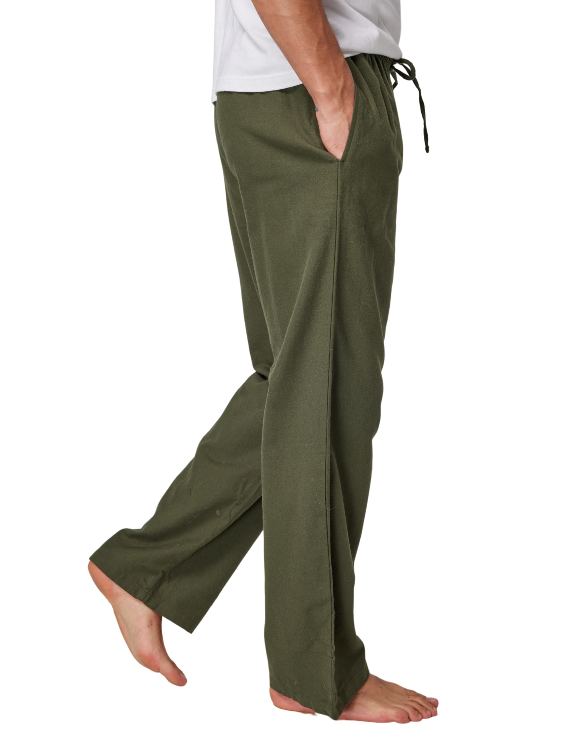 CYZ Men's 100% Cotton Super Soft Flannel Plaid Pajama Pants Acogedor Hombre