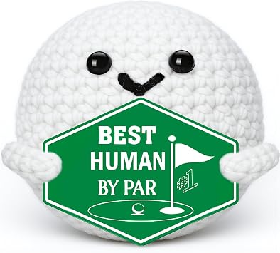 Golf Gifts for Men Fathers Fathers Day Fathers Day Funny Crochet Golf Ball Accessories Birthday Positive Graduation Gift for Him Boys Boyfriend Son Golfers Coworker Male Grandpa Women