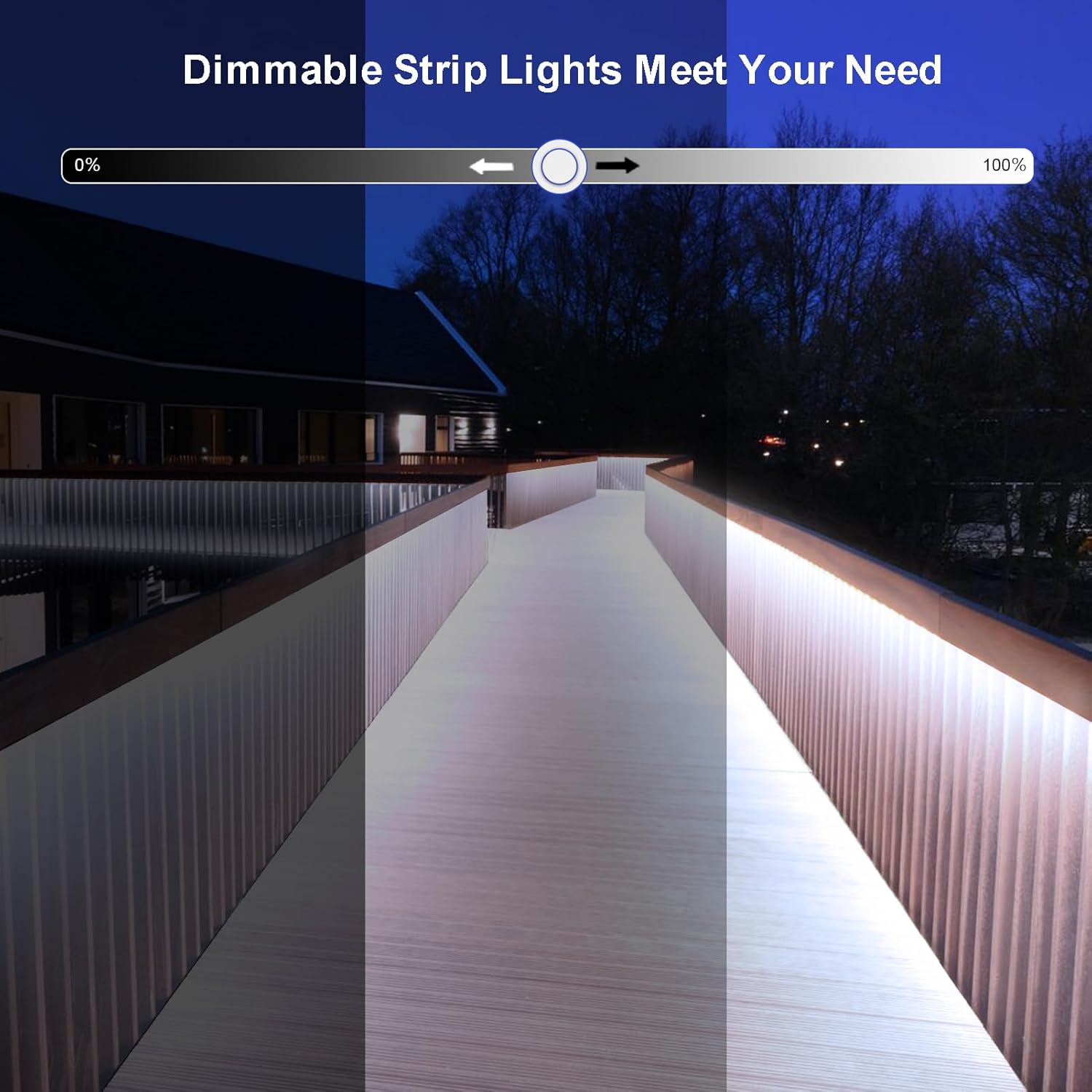 LumBelle 32.8Ft COB LED Strip Lights Outdoor Waterproof, 3200 LED Strip Light PVC Casing Tape Light Flexible with Self-Adhesive Timer Dimmable for House Garden Camping DIY Lighting (Cool White)