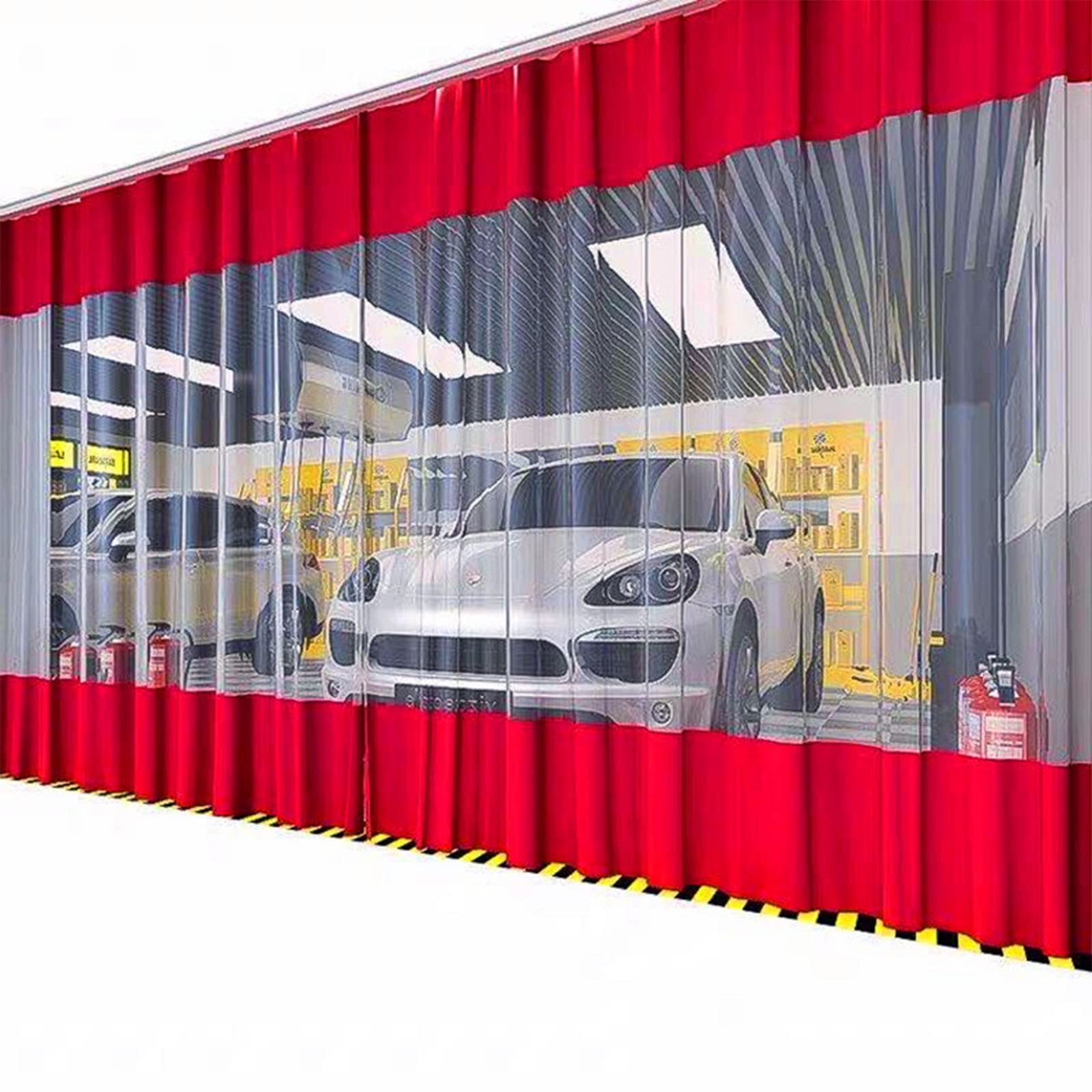 Bâche transparente en PVC avec œillets rideau d'extérieur étanche balcon et gazebo