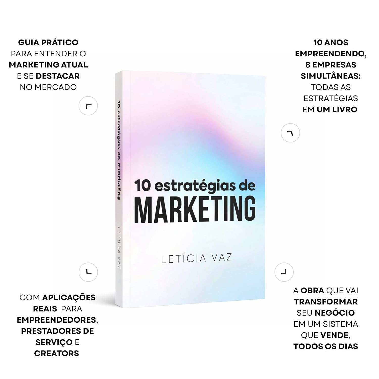 Capa do livro 10 Estratégias de Marketing: Como transformar atenção em faturamento por Let&iacute;cia Vaz
