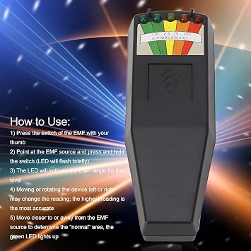 كاشف المجال مع قياس Emf سريع للتحقيق الخوارق والكشف العام