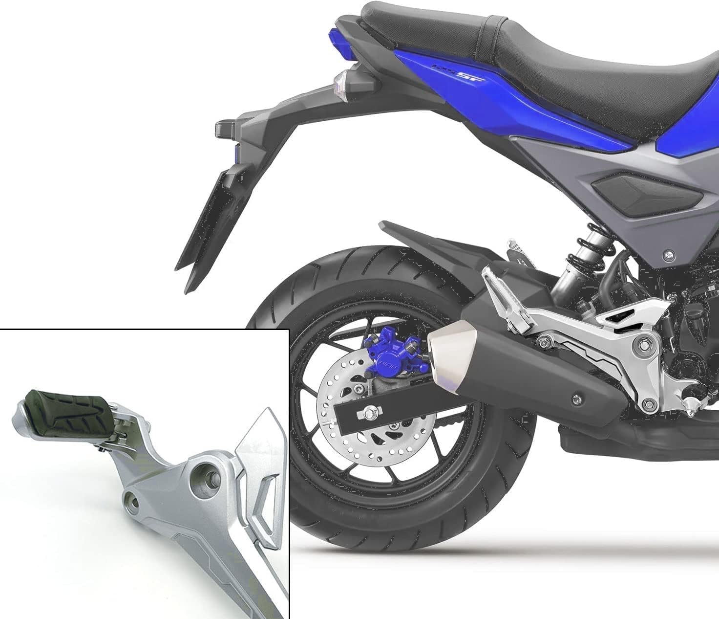 Front Foot Pegs for Honda CB1300 CBR1100 CB1100 XL1000 VTR1000 CBR1000 CB1000 VFR800 VFR-Y800 CB750 NTV 650 NT650 NTV600 CBR500/600 CB400/600 VTR250 XL125 (Black)