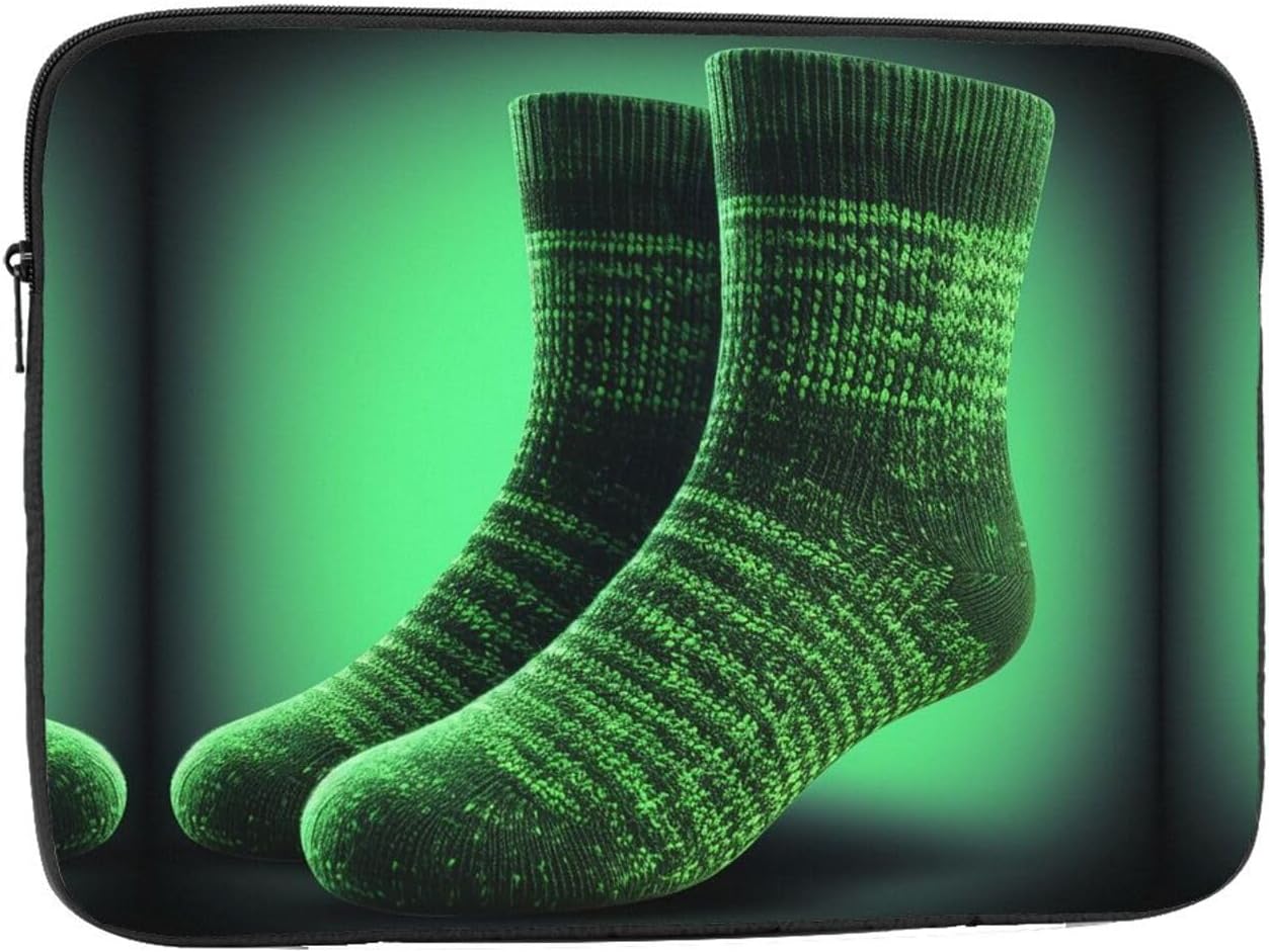 Amazon.com: Green Socks Laptop Case Sleeve 15 inch, Shockproof ...