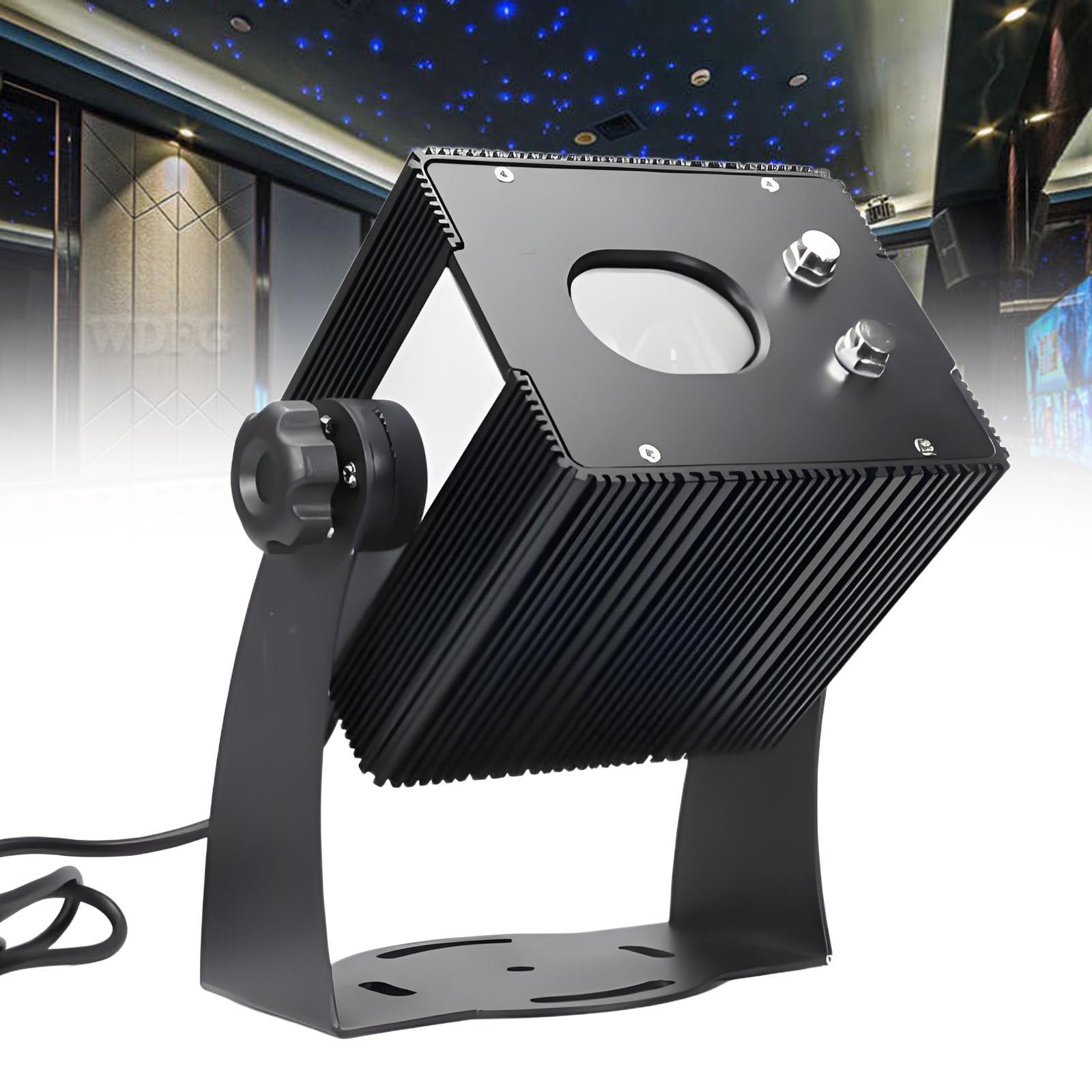 Zewnętrzny Projektor Światełek Gwiazdowych, Biały Projektor Światełek Fejkowych, Projektor Fioczków Śniegu Bożonarodzeniowego Tryby Oświetleniowe Lampka Ogródkowa Dla Domu Blue-30w