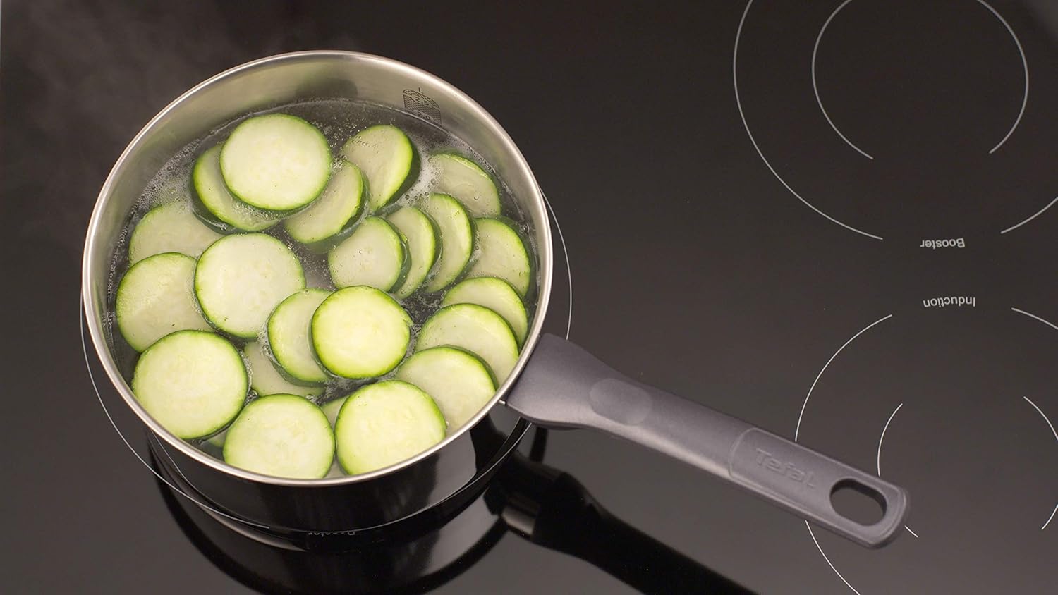 Tefal Daily Cook Reinforced Base, Suitable for All Hobs, High Conductivity and Resistance with Recycled Materials, 12 cm Stainless Steel Saucepan, 0.4 Liter