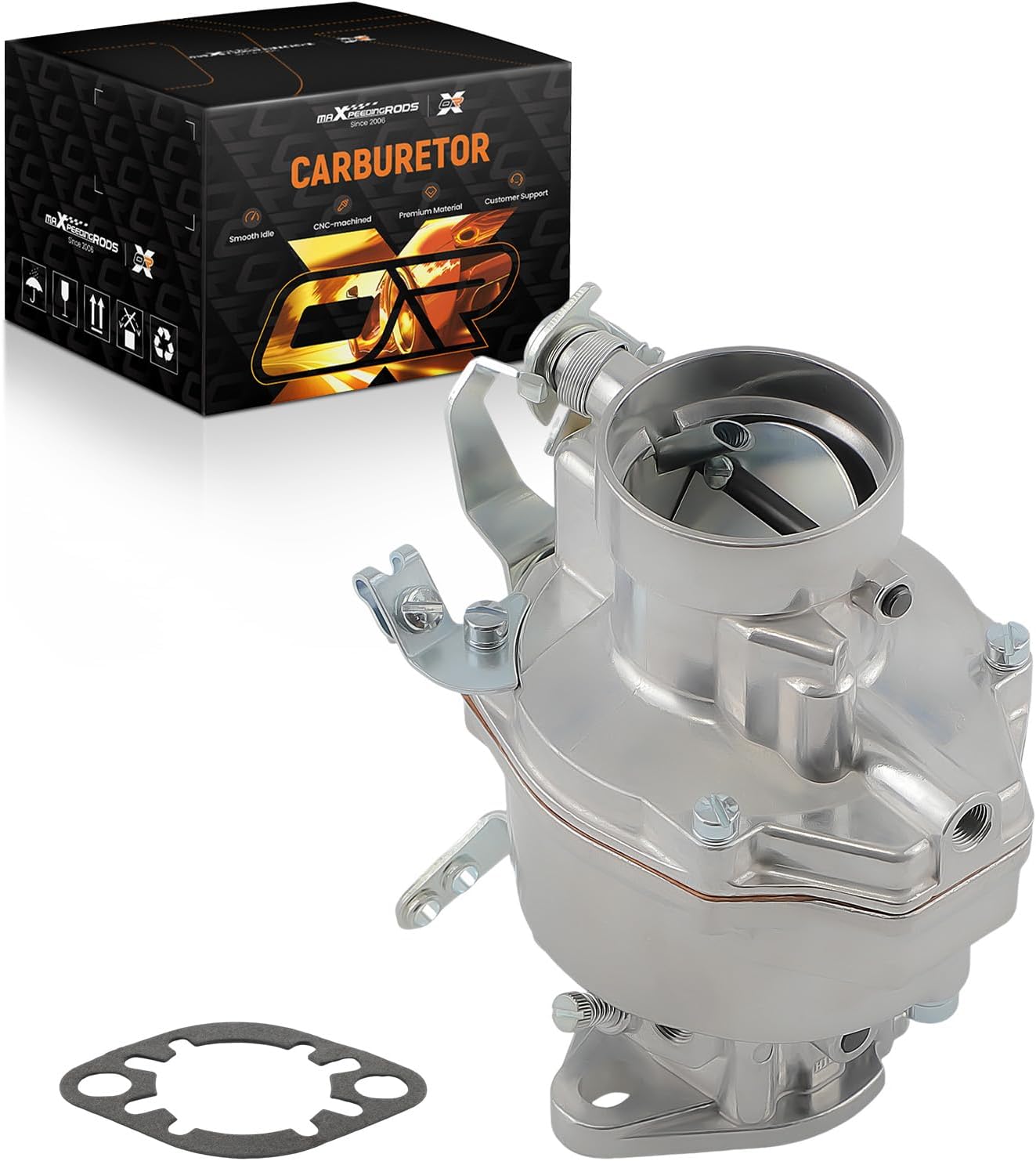 maXpeedingrods 1 Barrel Carburetor for Rochester B Type Manual Choke, for Chevy GMC Truck 235ci Inline 6 Cyl Engine 1950-1959, for Chevrolet 216ci 1932-1952, 7003152 7003863 7001374 7003160 7002051