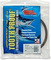 Vista 89 de AFW Alambre Líder Duro de Una Hebra de Acero Inoxidable a Prueba de Dientes - Brillante y Camuflaje para Tiburón, Barracuda, Caballa Real, Wahoo