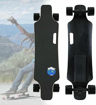Electric Longboard, Remote Control Longboard with Remote 7 Layers Maple, Max Speed 35MPH for Adult Street Rides