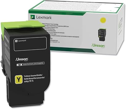 Lexmark C2310Y0 Yellow Return Program Cartridge Toner, standard yield