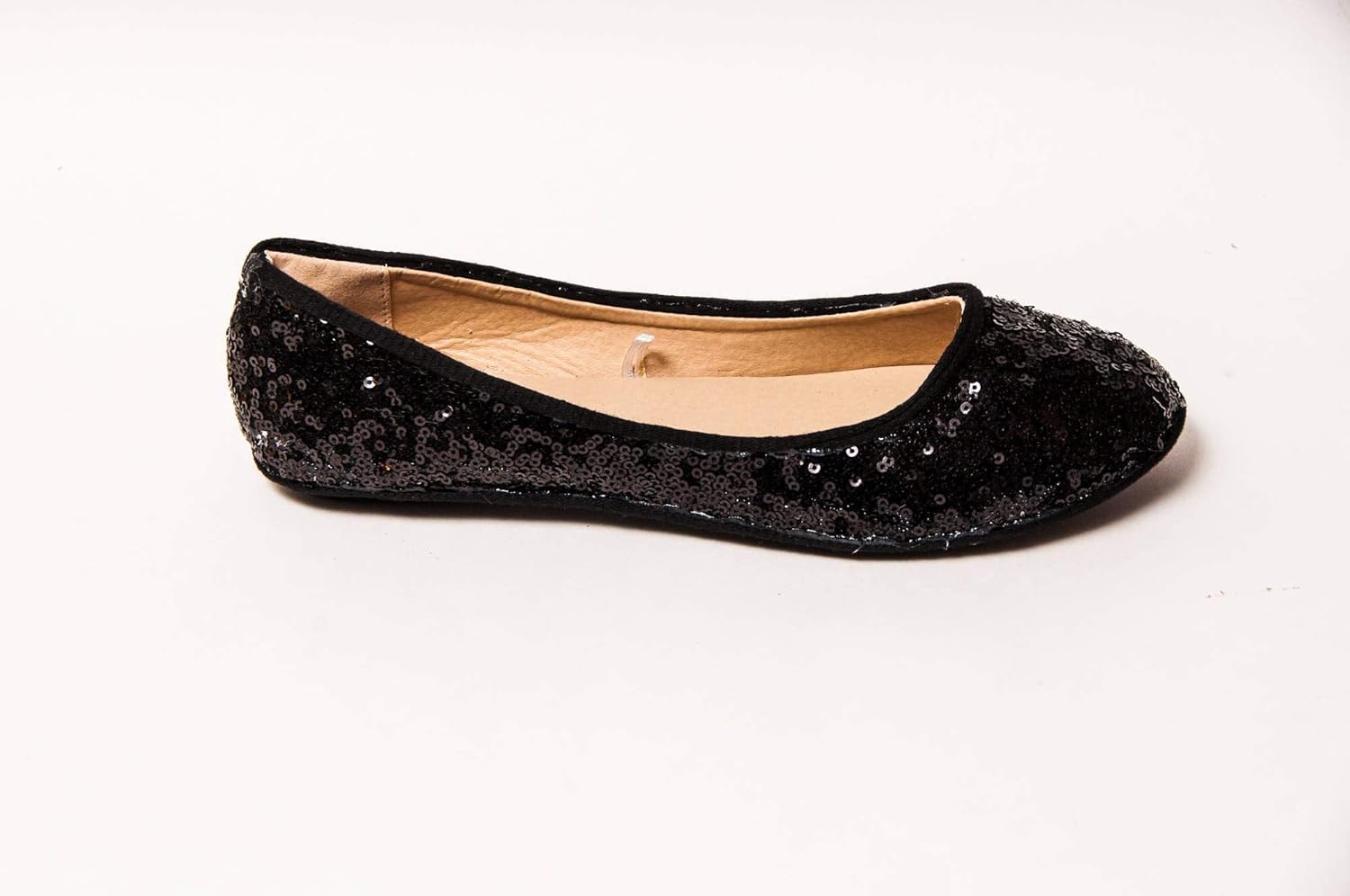 sequin ballet pumps