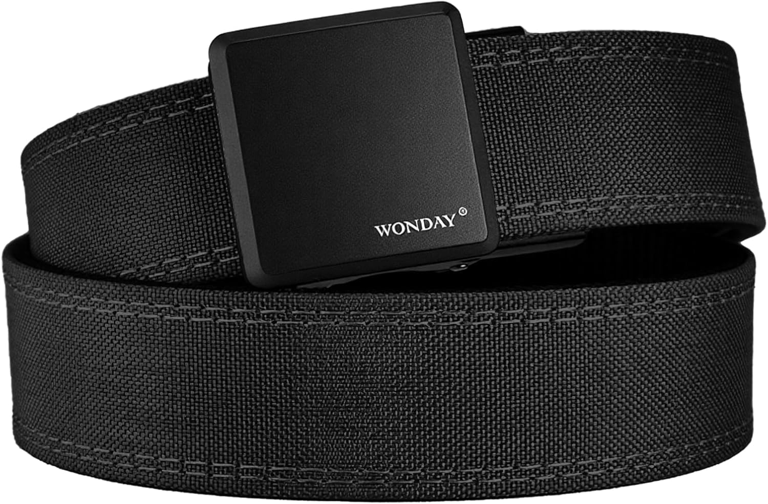 WONDAY Gun Ratchet Patented Belt 1.5" for Men Rigid Stiff Concealed Carry Work Tactical Nylon CCW EDC Heavy Duty Belt Holster