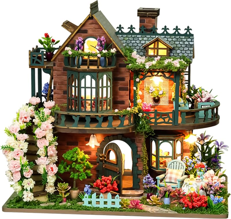 Spilay Miniature Dollhouse Miniature House Kit