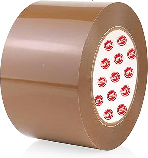 AIPL Heavy Duty Gold Category Brown Packing Tape Packaging Tape Refill Rolls 1 Rolls 72MMX100MTR for Sealing Moving Shippi...