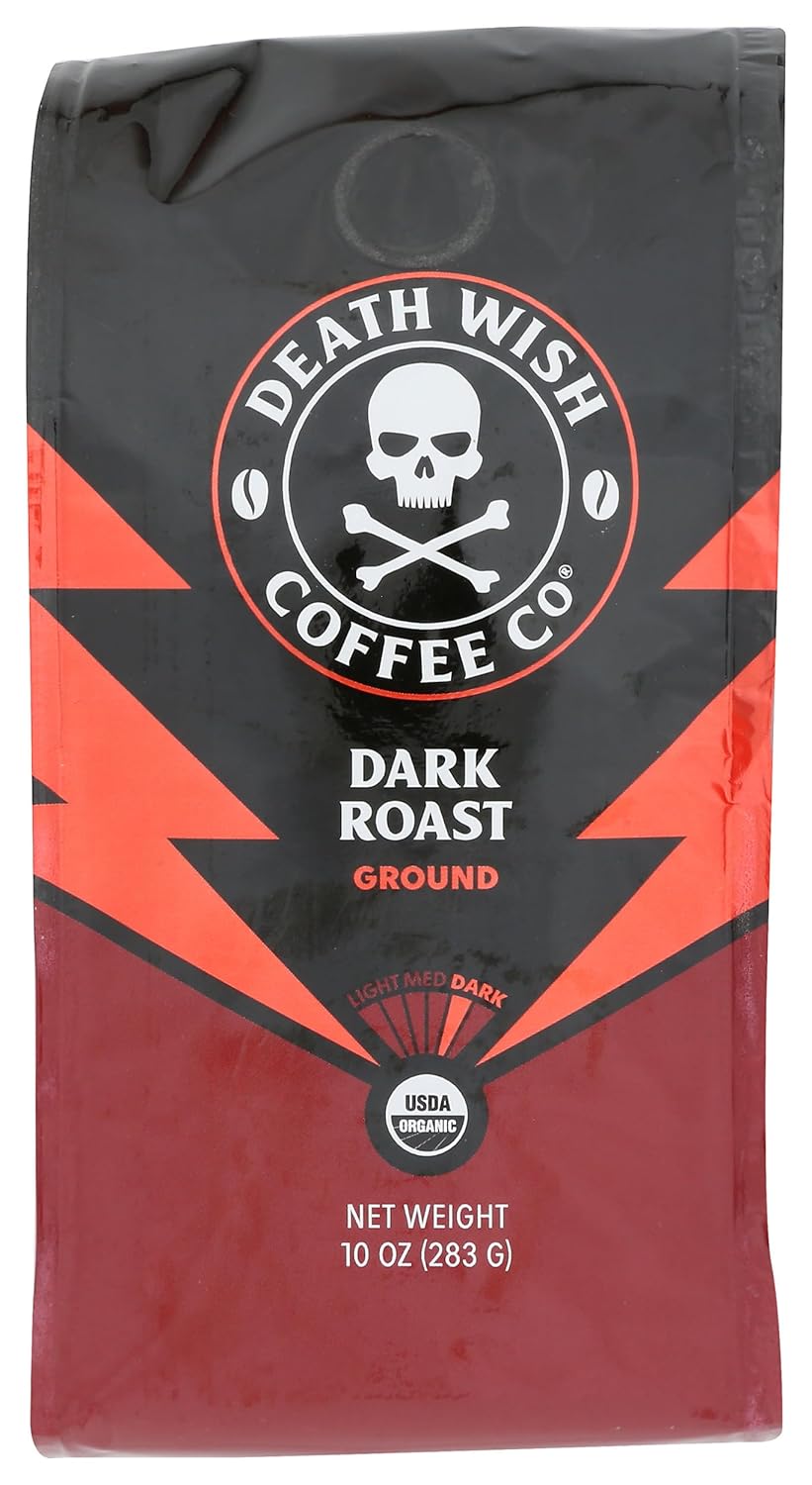 Death Wish Coffee Coffee Grnd Dark Roast 10 OZ (Pack of 2)
