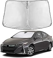 Vista 36 de EcoNour Parasol para parabrisas de camiones con bolsillo de almacenamiento Parasol reflectante de material 240T para protección contra rayos UV