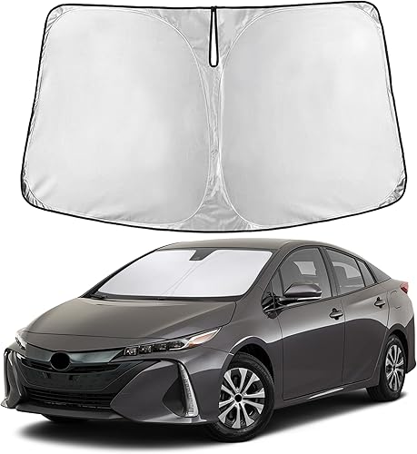 Miniatura 32 de EcoNour Parasol para parabrisas Rivian R1S / R1T 2022-2024 2025 2026, visera solar para parabrisas delantero y ventana, bloqueador de calor UV