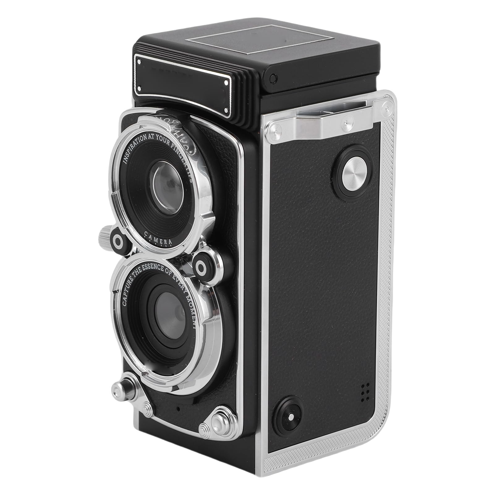 Alomejor Mini Cámara Digital Retro 12 MP 1080P HD Estilo Vintage de Doble