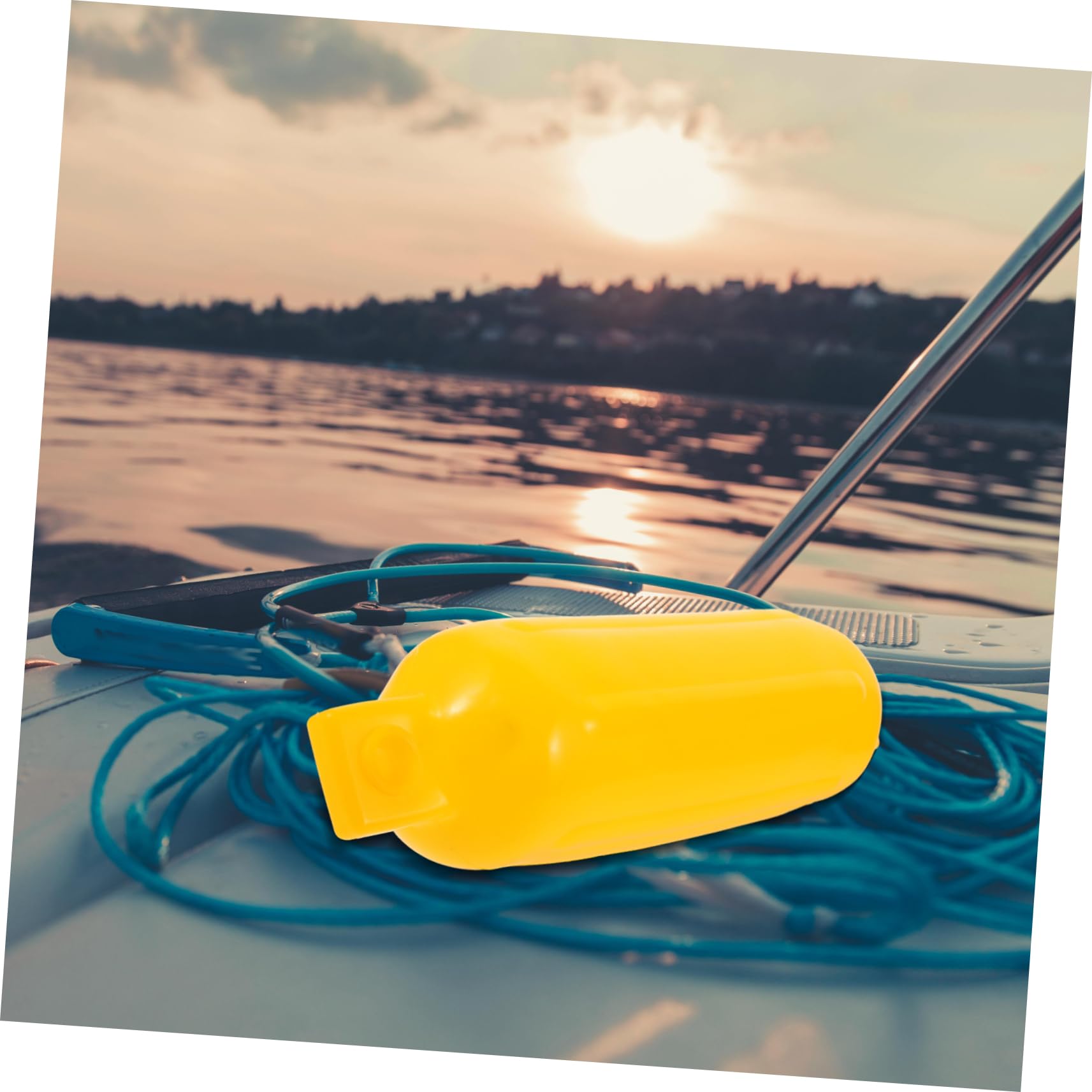 Paraurti Gonfiabile per Yacht in PVC Giallo, Leggero