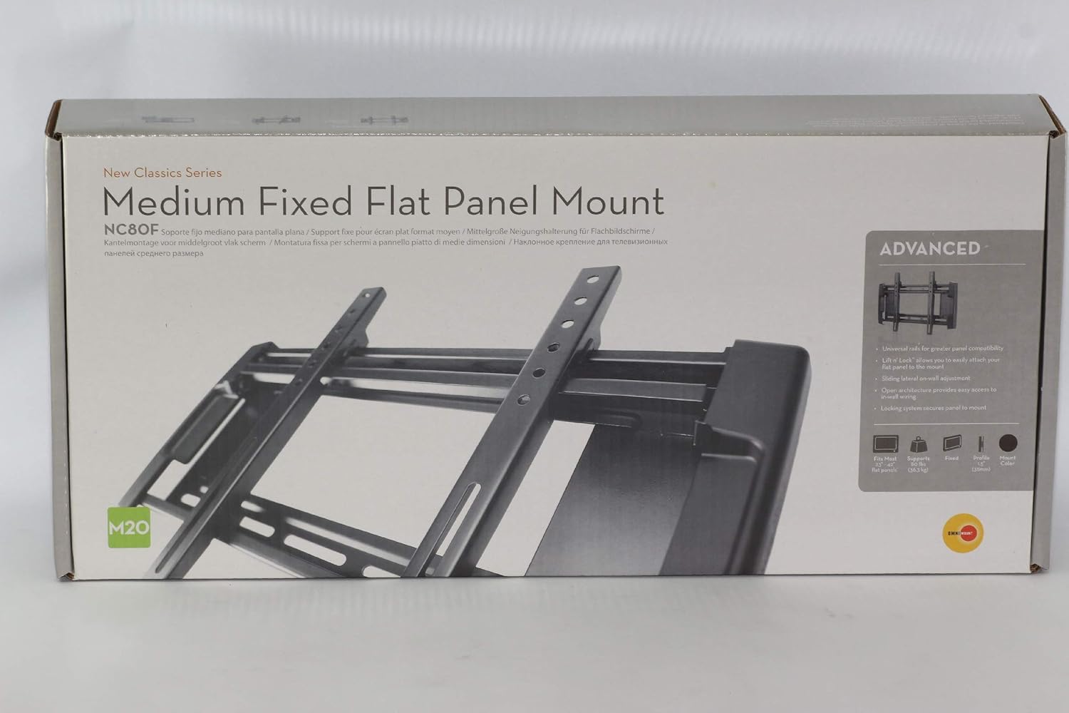Omnimount Nc80-F Premium Mounting Bracket for TV - Black : Amazon.co.uk ...