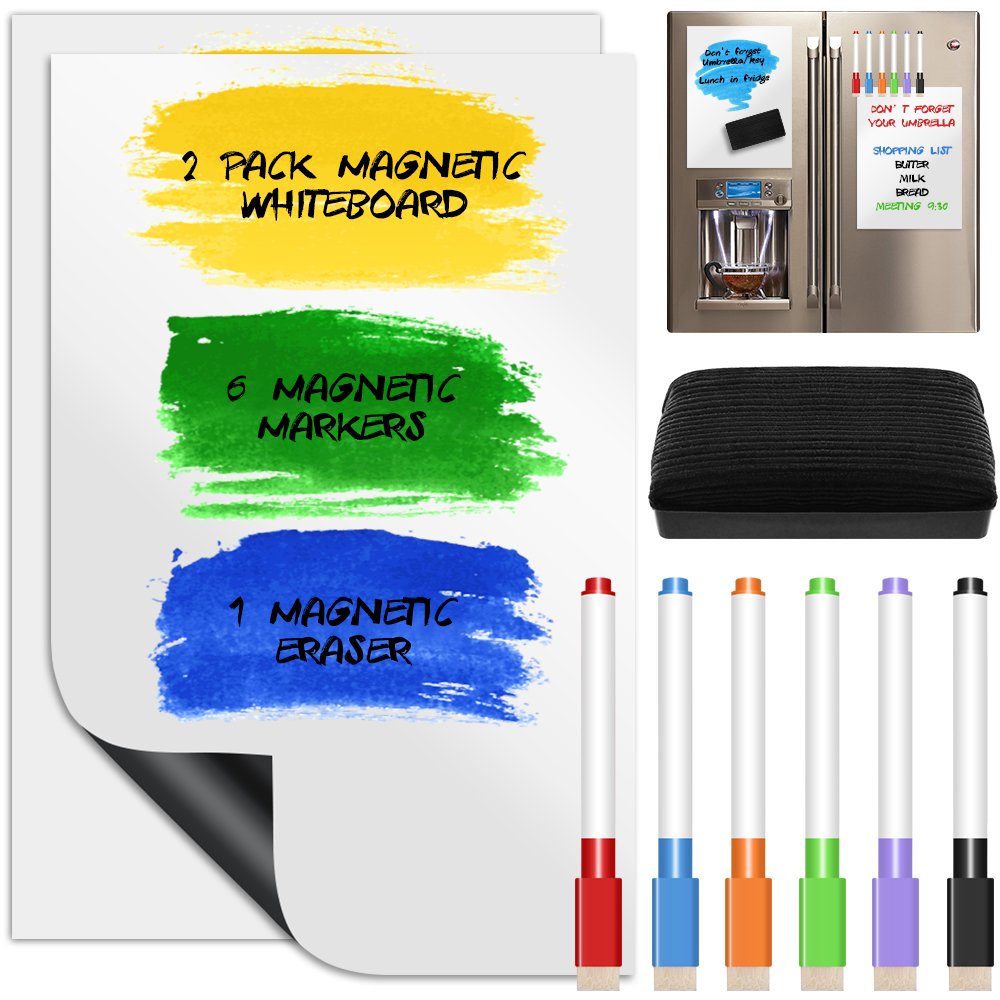 Buy 2 Pack Dry Erase Whiteboard Sheets, YuCool Message Board