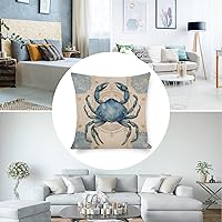 Vista 40 de Funda de cojín de pulpo costero para exteriores, decoración moderna de 18 x 18 pulgadas, decoración náutica costera de playa, casa, vida marina