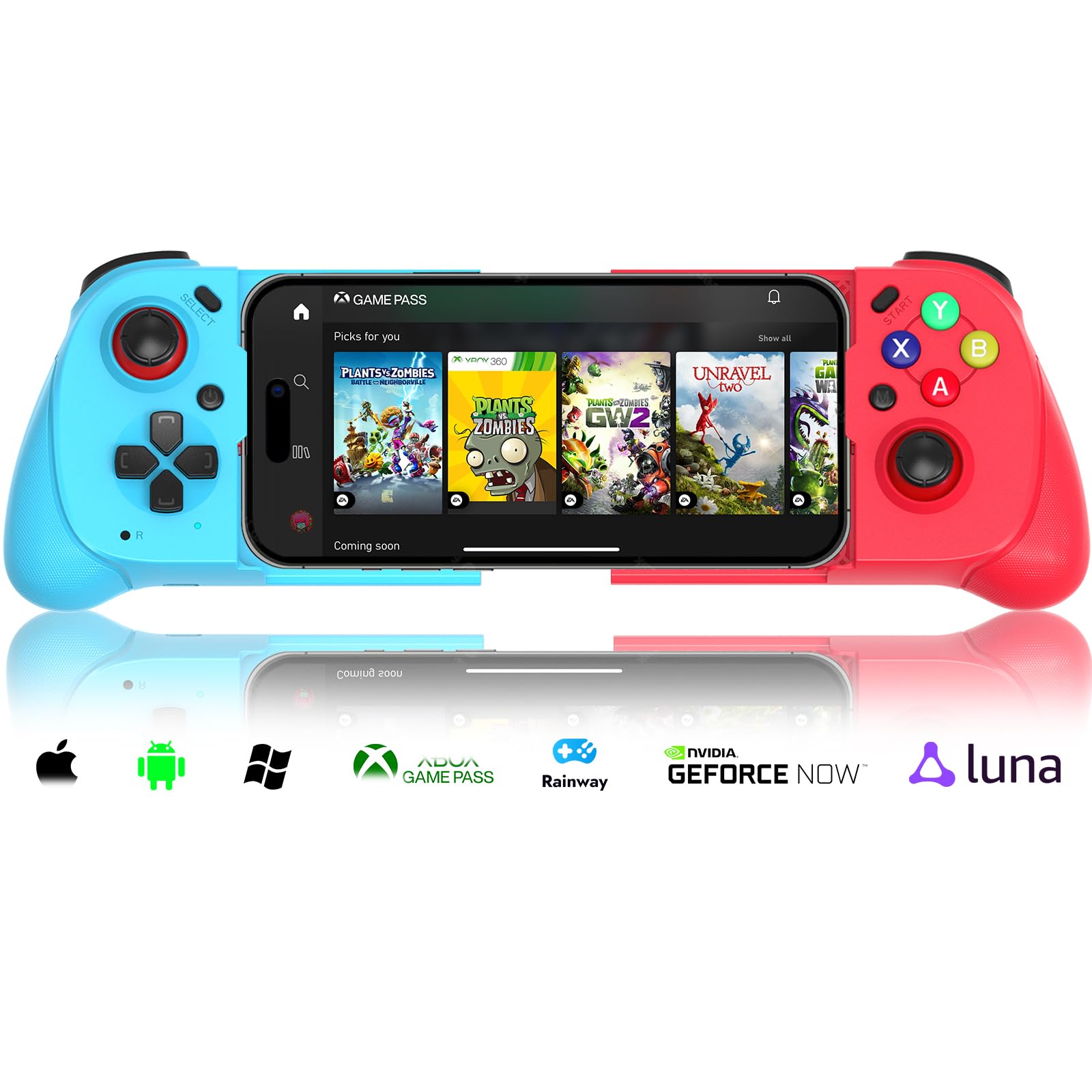 ArVin Mobile Gaming Controller For IPhone & Android - Hall Effect Triggers With Turbo Function