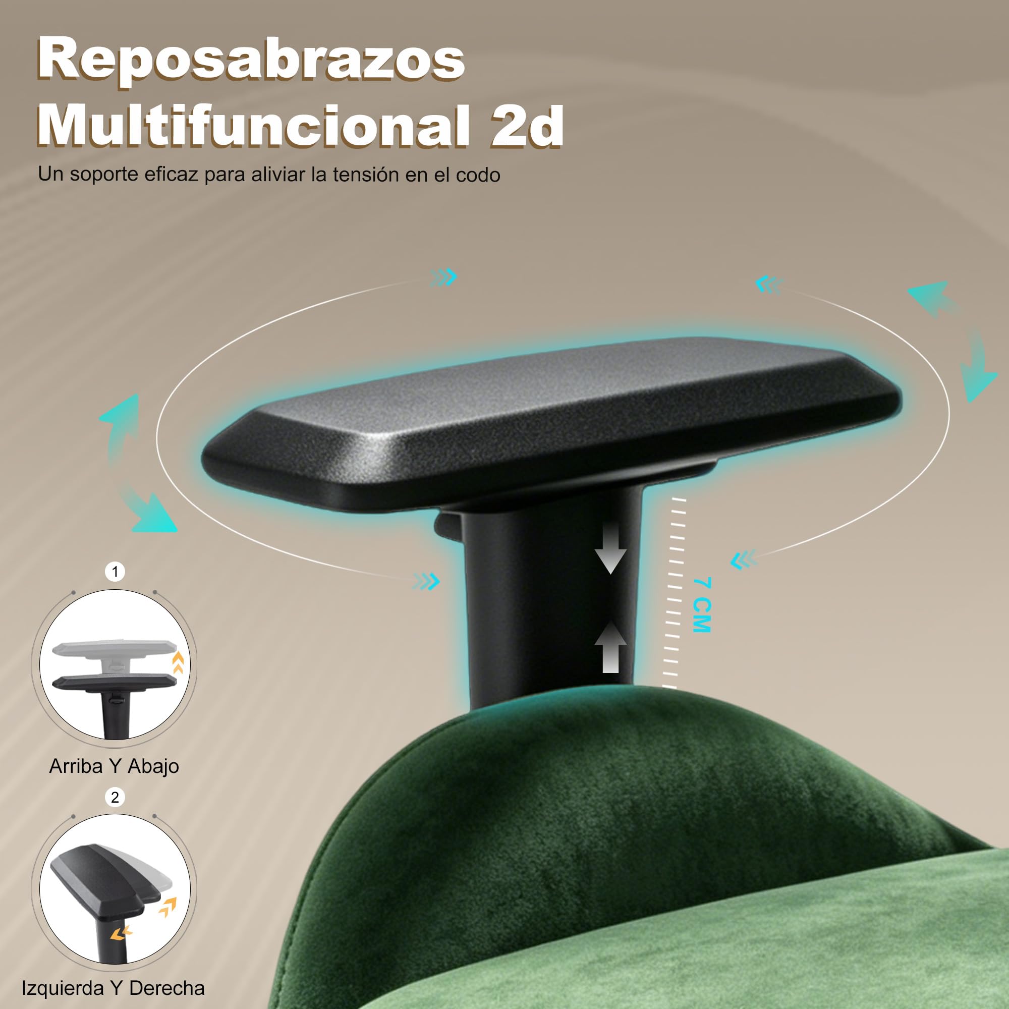 Symino Silla Gaming Ergonómica con Reposapiés, 150° Reclinable: Soporte Lumbar y Reposacabezas Regulable, Ajustable en Altura, Soporta hasta 200kg (Green)