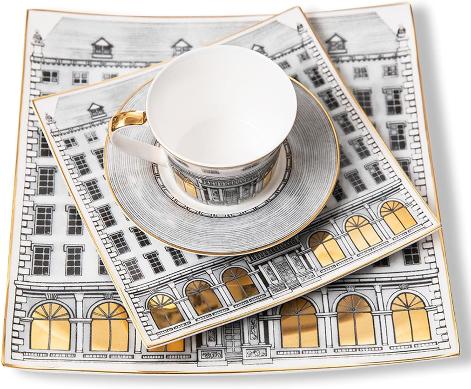 24 piece bone china dinnerware set plates and coffee cup sets dishes set dinnerware sets for 6 plate dinner plates kitchen tableware