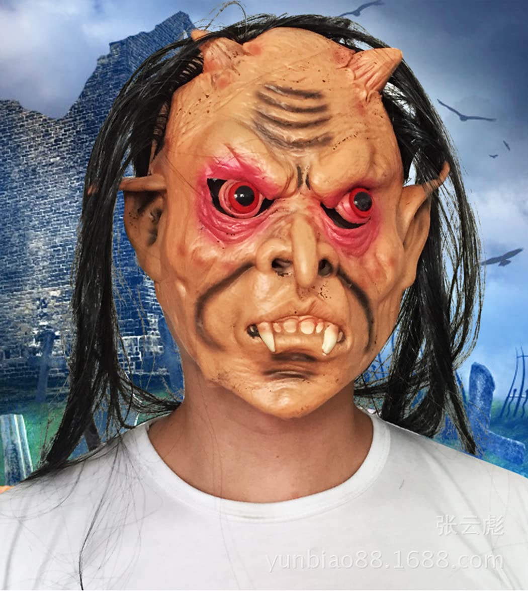 TOPOQ Creepy Halloween Masks for Adults Scary Ghost Mask Zombie Corpse Mask Halloween Costume Party Masks Fancy Dress Cosplay Accessories Prop - Image 3