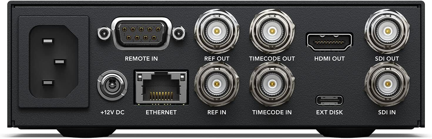Blackmagic Design HyperDeck Studio HD Mini rear panel