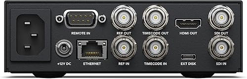 Miniatura 4 de Blackmagic Design HyperDeck Studio HD Mini grabadora con cable de alimentación de 6 pies y paquete de 5 bridas para cables SolidSignal