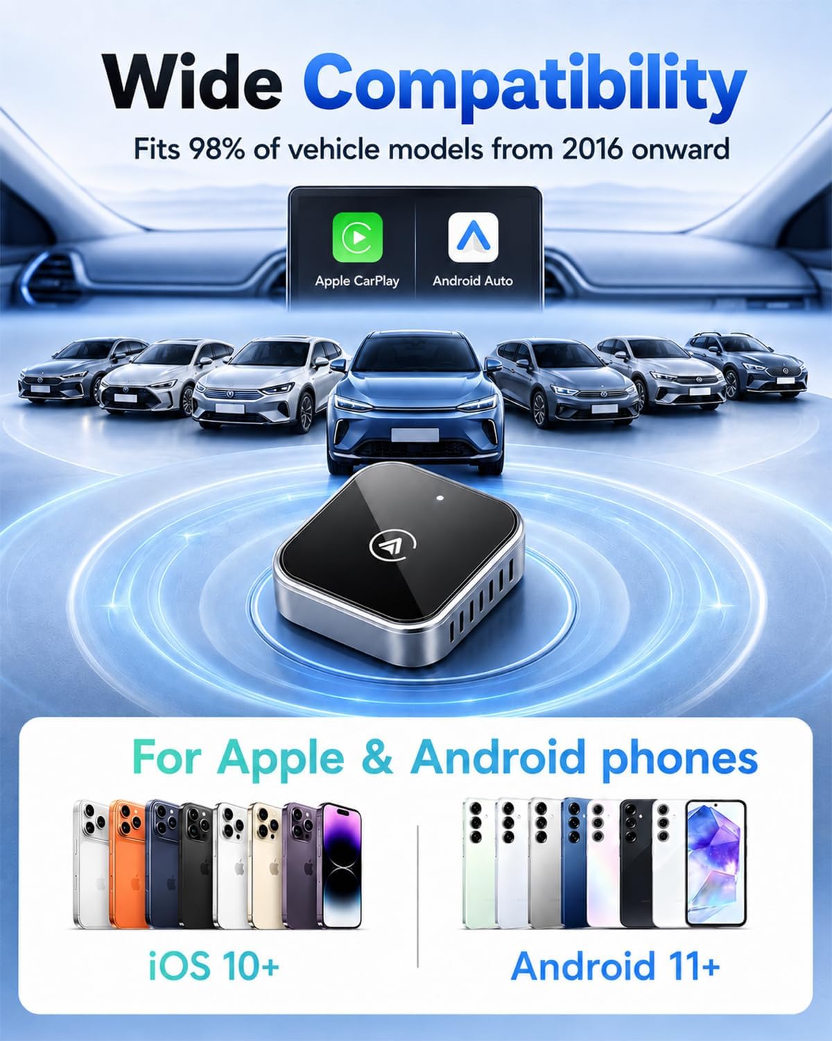 Wireless CarPlay Adapter, 2026 Upgraded Wired to Wireless CarPlay thumbnail