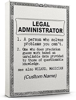 Customize Name Legal Administrator Definition Print Poster Wall Art, Legal Administrator Canvas Ready to Hang Artwork for Office 12AZ1440