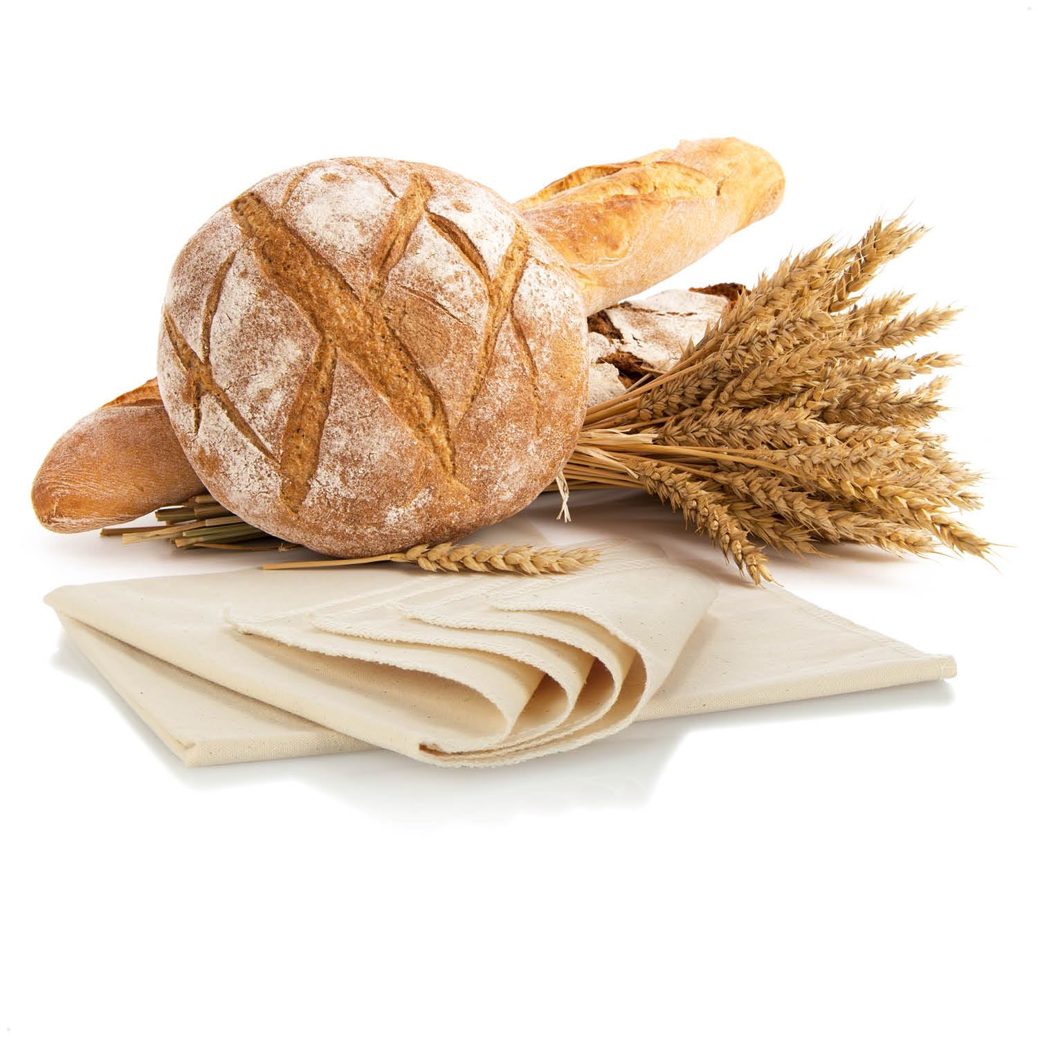 Robin Goods 75X45cm - 2 Pieces Robin Goods® 2X Linen Cloth For Baking Bread - Dough Cloth Made From 100% Natural Linen - Baker's Linen For Preparing Dough And Baking (75X45cm - 2 Pieces)