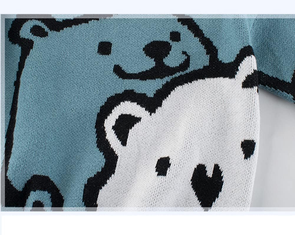 Toddler Boys Knit Sweater Dinosaur Crew Neck Pullover Sweater for Kids - Image 3