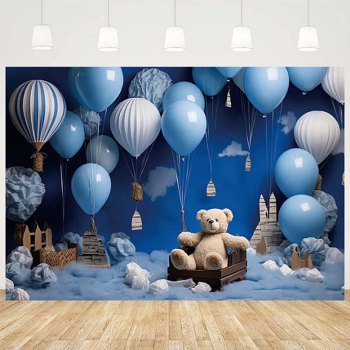 Baby Bear Backdrop Blue Sky, White Clouds Hot Pakistan Ubuy - Main Image